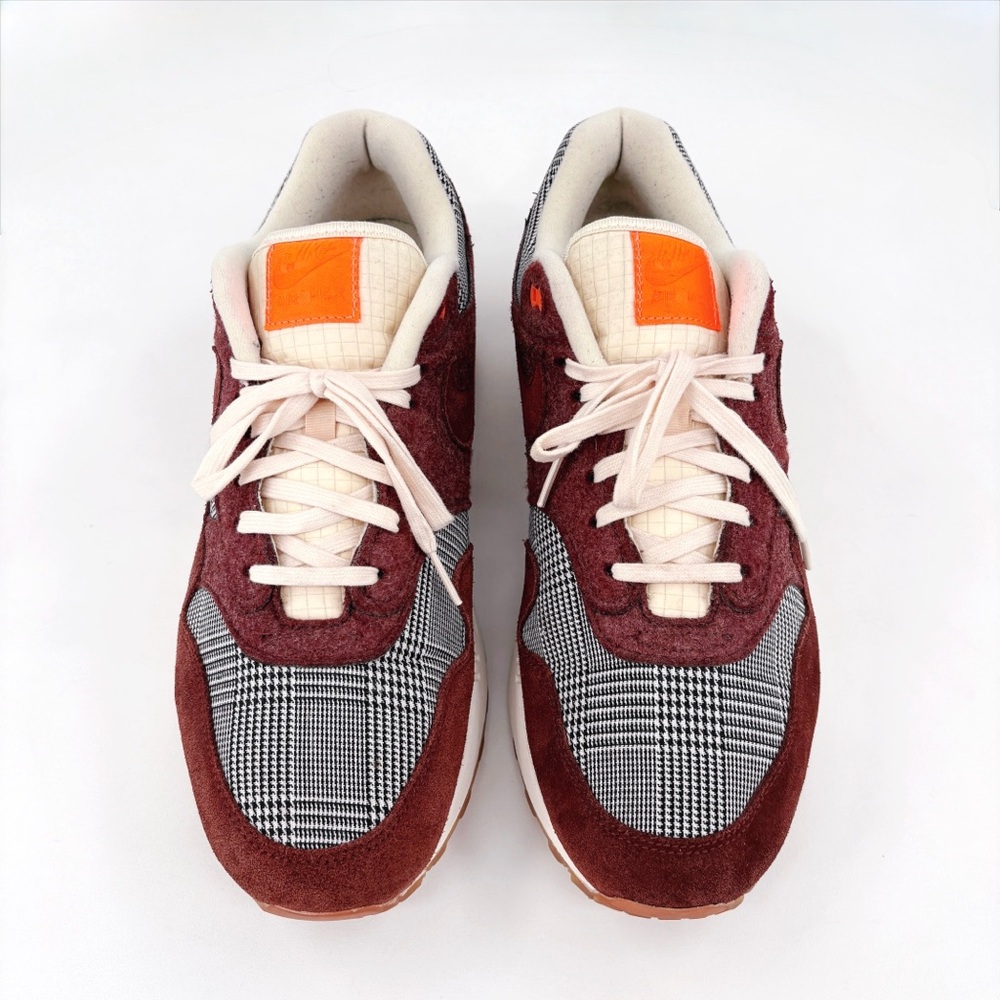NIKE Men's Air Max 1 Houndstooth in the Bronze Eclipse Suede US 11.5 - Picture 3 of 13